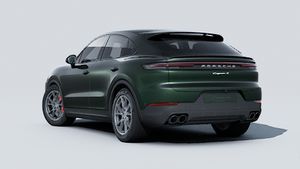 Exterior view of Cayenne S Coupe showing the back and left side of the car