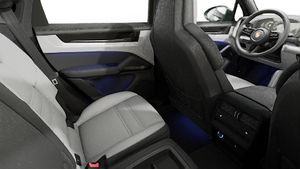 Interior view showing the back seats of Cayenne S E-Hybrid Coupe