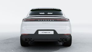 Exterior view of Cayenne S E-Hybrid Coupe showing the rear of the car