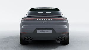 Exterior view of Cayenne S E-Hybrid Coupe showing the rear of the car