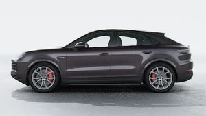 Exterior view of Cayenne S E-Hybrid Coupe showing the left side of the car