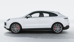 Exterior view of Cayenne S E-Hybrid Coupe showing the left side of the car