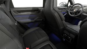 Interior view showing the back seats of Cayenne GTS Coupe