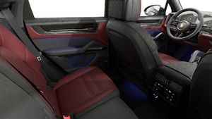 Interior view showing the back seats of Cayenne GTS Coupe