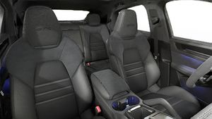 Interior view showing the front seats of Cayenne GTS Coupe