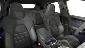 Interior view showing the front seats of Cayenne GTS Coupe