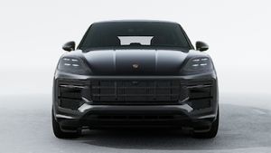 Exterior view of Cayenne GTS Coupe showing the front of the car