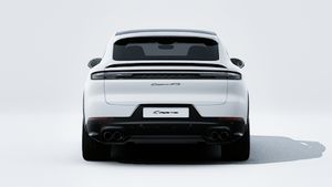 Exterior view of Cayenne GTS Coupe showing the rear of the car