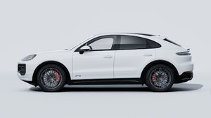 Exterior view of Cayenne GTS Coupe showing the left side of the car