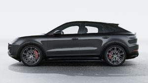 Exterior view of Cayenne GTS Coupe showing the left side of the car