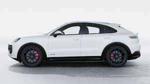 Exterior view of Cayenne GTS Coupe showing the left side of the car