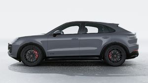 Exterior view of Cayenne GTS Coupe showing the left side of the car
