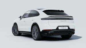 Exterior view of Cayenne GTS Coupe showing the back and left side of the car