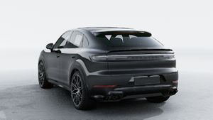 Exterior view of Cayenne GTS Coupe showing the back and left side of the car