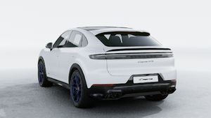 Exterior view of Cayenne GTS Coupe showing the back and left side of the car