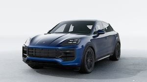 Exterior view of Cayenne GTS Coupe showing the front and left side of the car