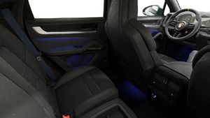 Interior view showing the back seats of Cayenne Turbo GT