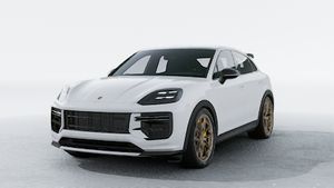 Exterior view of Cayenne Turbo GT showing the front and left side of the car