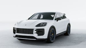 Exterior view of Cayenne Turbo GT showing the front and left side of the car