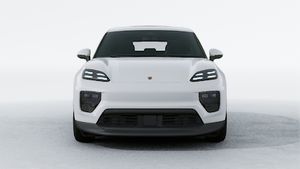 Exterior view of Macan Electric showing the front of the car