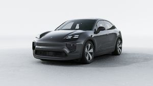 Exterior view of Macan Electric showing the front and left side of the car