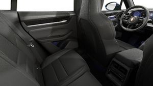 Interior view showing the back seats of Macan 4 Electric