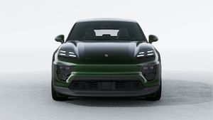 Exterior view of Macan 4 Electric showing the front of the car