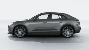 Exterior view of Macan 4 Electric showing the left side of the car