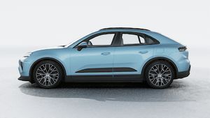 Exterior view of Macan 4 Electric showing the left side of the car