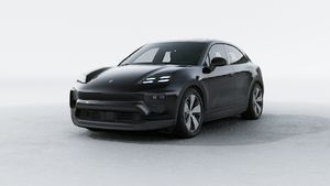 Exterior view of Macan 4 Electric showing the front and left side of the car