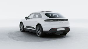 Exterior view of Macan 4S Electric showing the back and left side of the car