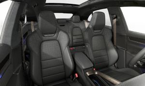 Interior view showing the front seats of Macan Turbo Electric
