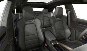 Interior view showing the front seats of Macan Turbo Electric