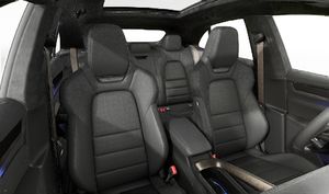 Interior view showing the front seats of Macan Turbo Electric