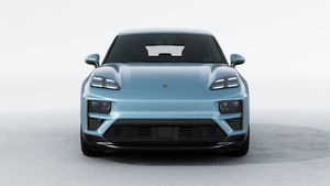 Exterior view of Macan Turbo Electric showing the front of the car