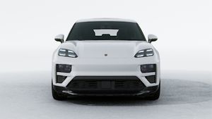 Exterior view of Macan Turbo Electric showing the front of the car