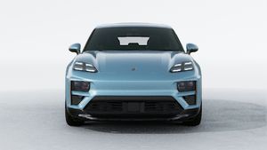 Exterior view of Macan Turbo Electric showing the front of the car