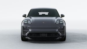Exterior view of Macan Turbo Electric showing the front of the car