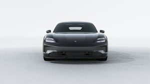 Exterior view of Taycan 4 showing the front of the car
