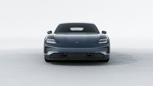 Exterior view of Taycan 4S showing the front of the car