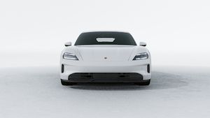 Exterior view of Taycan 4S showing the front of the car
