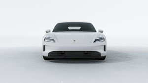 Exterior view of Taycan 4S showing the front of the car