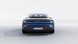 Exterior view of Taycan 4S showing the rear of the car