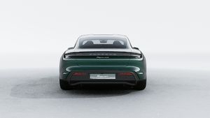 Exterior view of Taycan 4S showing the rear of the car