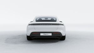 Exterior view of Taycan 4S showing the rear of the car