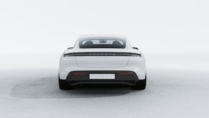Exterior view of Taycan 4S showing the rear of the car