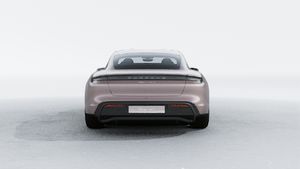 Exterior view of Taycan 4S showing the rear of the car