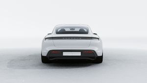 Exterior view of Taycan 4S showing the rear of the car