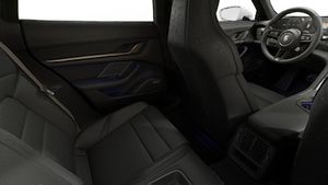 Interior view showing the back seats of Taycan Turbo