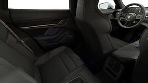 Interior view showing the back seats of Taycan Turbo S